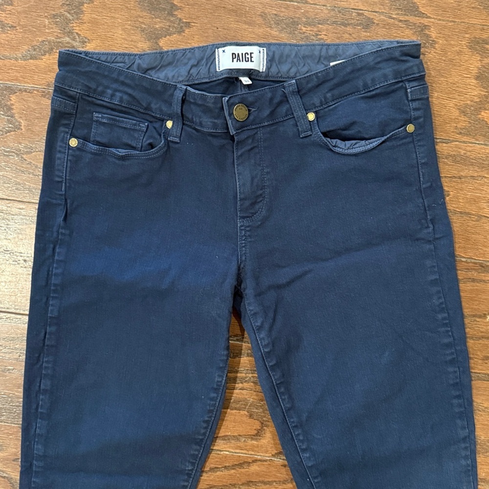 Paige Skyline Ankle peg dark blue jeans, size 30 - Picture 4 of 8